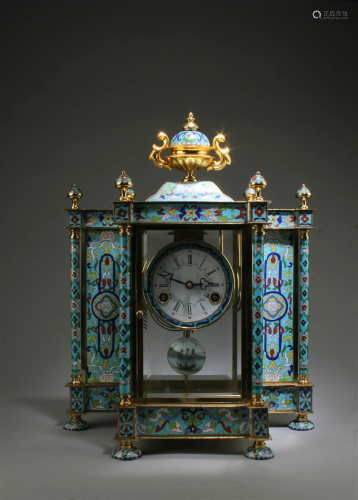 A CLoisonne Table Clock