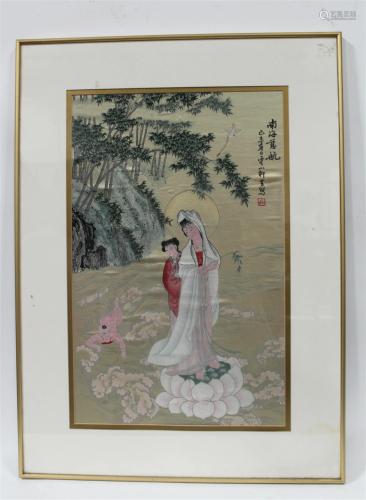 A Framed Embroidery Painting
