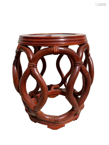 A Round Wooden Stool