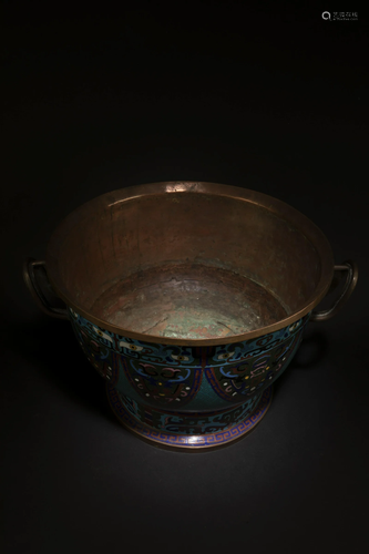 A Cloisonne Container