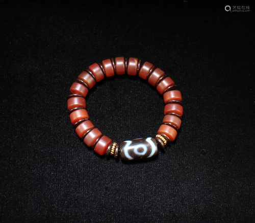 A Dzi Bead Bracelet