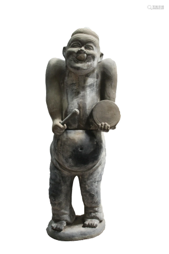 A Chinese Clay Figurine