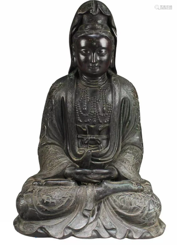 Chinese Bronze Guanyin Statue, Ming dynasty