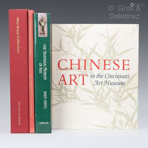 Lot de cinq livres sur les musées d’art chinois  Ellen B. AV...