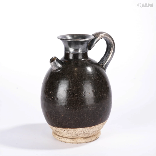 Black Glaze Pottery Pot