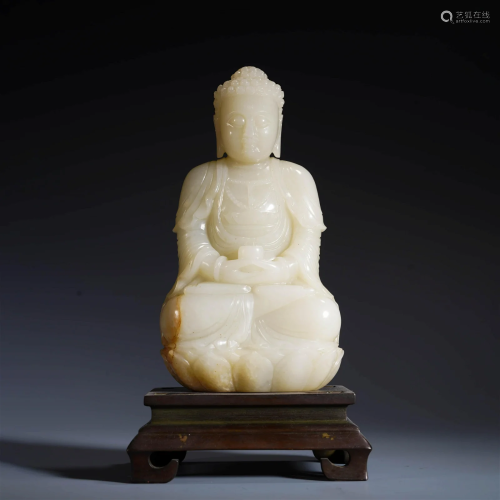 White Jade Figure Of Shakyamuni