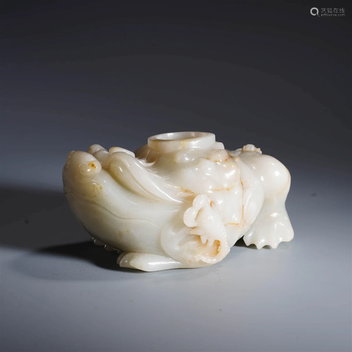 White Jade Toad Cuspidor