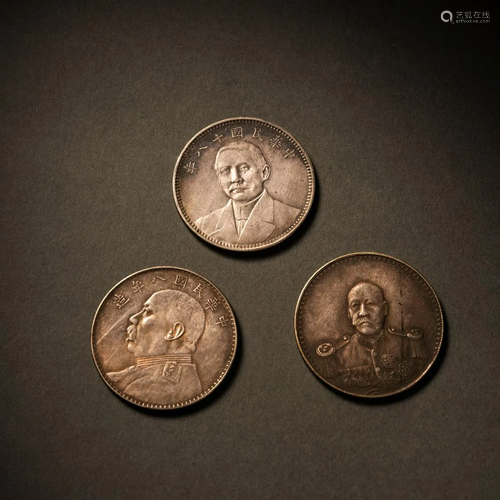 Three Silver Coins