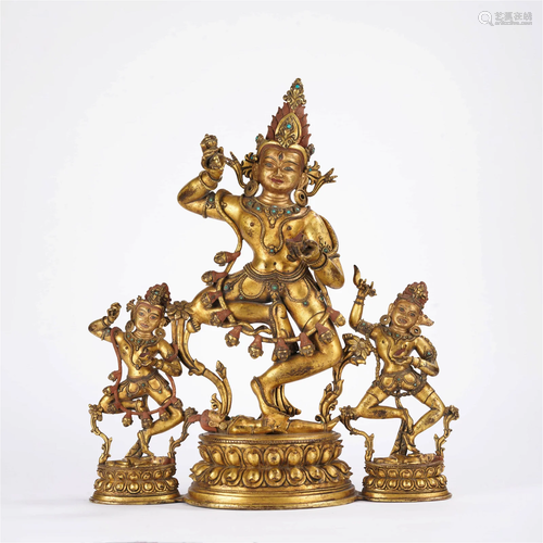 Tibetan Style, Gilt-Bronze Figure Of Vajradhara