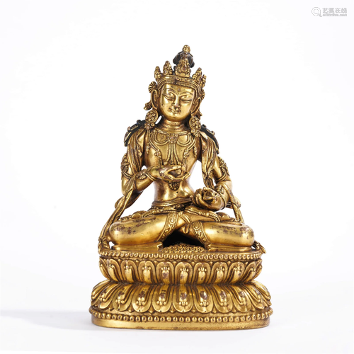 Gilt-Bronze Figure Of Vajrasattva