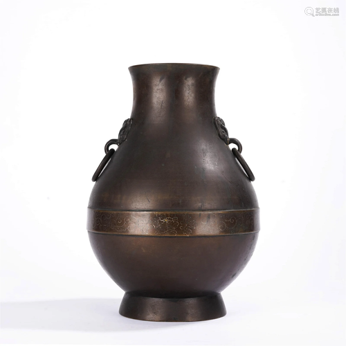 Bronze Double-Eared Vessel