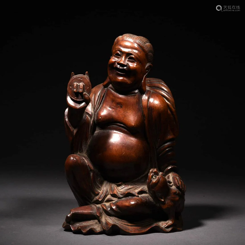 Carved Wood Figure Statue