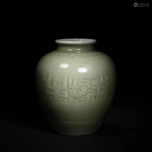 Celadon-Green Glaze Beehive Waterpot