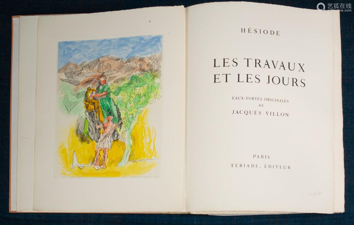 [VILLON] HESIODE. Les Travaux et les Jours. ‎Paris, 1962, in...－【Deal ...