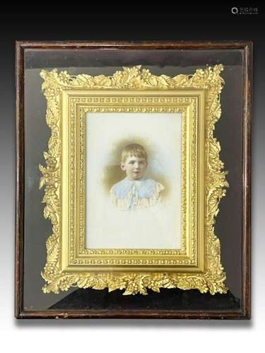 A Hand Painted Plaque Each Depicting A Child From An Importa...