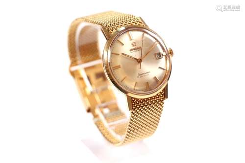 OMEGA montre en or (750) Seamaster De Ville. L : 19 cm, Poid...