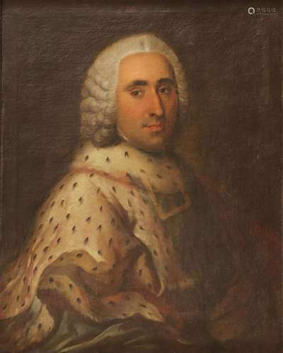 Ecole Française du XVIIIe "Portrait d'homme" h...