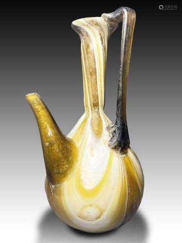 ROMAN GLASS DECANTER BOTTLE CIRCA 1ST CENTURY AD OR LATER