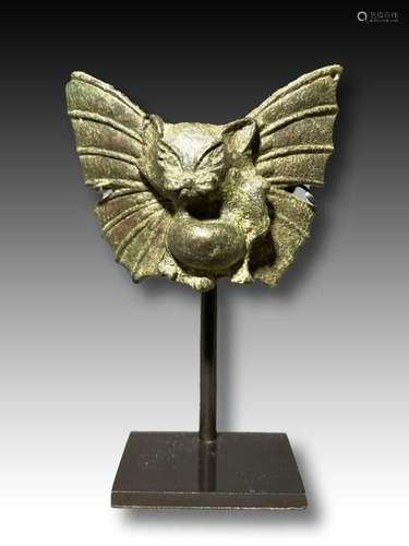 A ROMAN BRONZE BAT, 2nd Century A.D