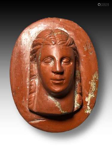 Roman Jasper Cameo of Lavinia