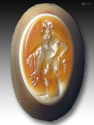 A ROMAN INTAGLIO DEPICTING HERCULES