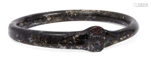 A Black Byzantine Glass Bangle, 5th-7th century AD, Eastern ...