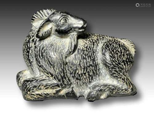 AN ACHAEMENID GRANITE IBEX CIRCA 4TH-5TH CENTURY B.C.