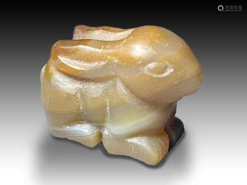 Roman Agate Rabbit Amulet