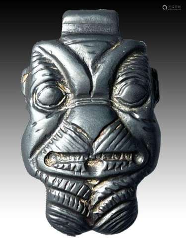 Western Asiatic Head of Pazuzu in hematite Circa 2nd millenn...