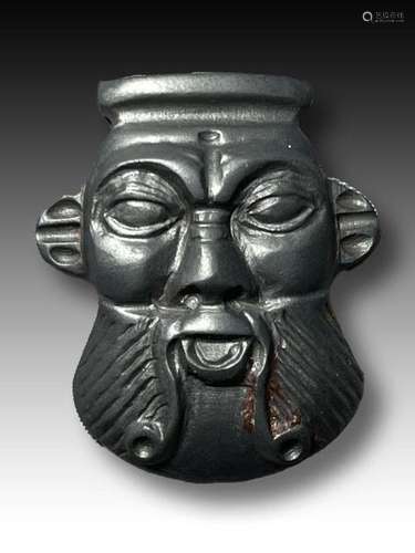 Western Asiatic Head of Bes In Hematite, Circa 2nd Millenniu...