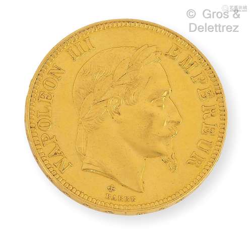 Pièce de 100 francs français, Napoléon III (1867). P. 32g.