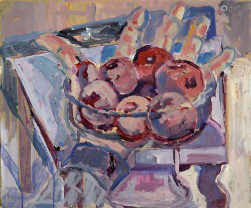 Heinz Reiss, 1923-2012 Haßloch, still life with apples