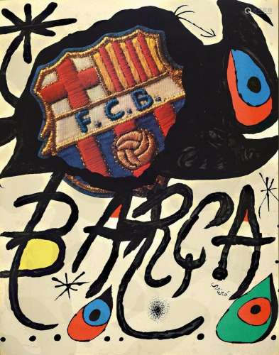 Joan Miro, 1893 Barcelona - 1983 Palma, Barca,color