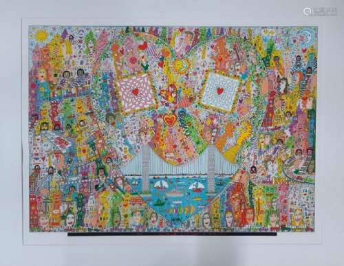 James Rizzi, 1930-2011, And.. Live and Love inthe heart of