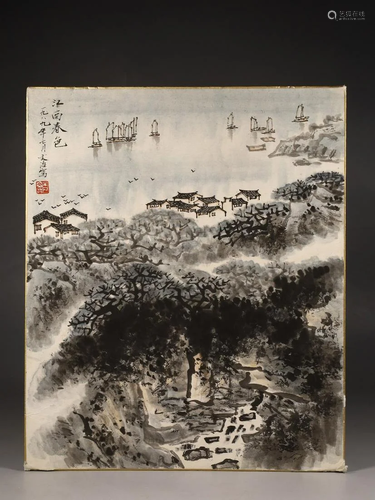 Song Wenzhi "Jiangnan Spring" Painting