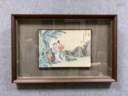 Feng Chaoran "Ladies" Silk Painting