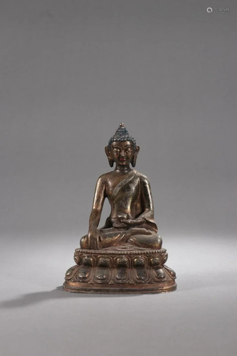 Qing Dynasty - Bronze Bhaisajyaguru Decorative Ornament