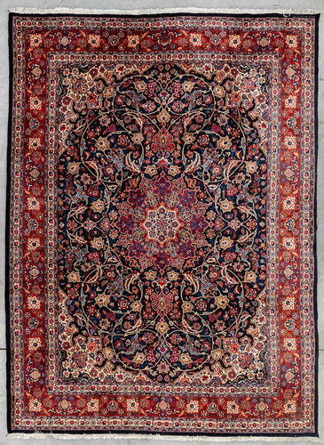 An Oriental hand-made carpet, Tabriz. (402 x 303 cm)