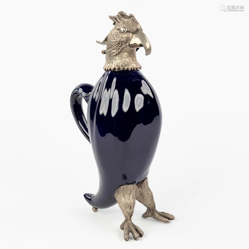 A pitcher in the shape of a parrot. Circa 1970-1980. (10 x 1...