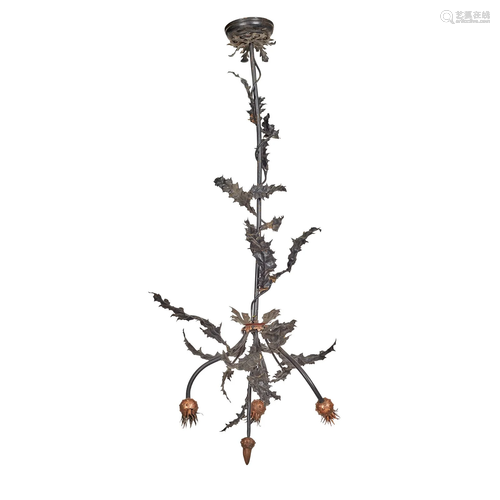 SCOTTISH ARTS & CRAFTS CEILING LIGHT, CIRCA 1920