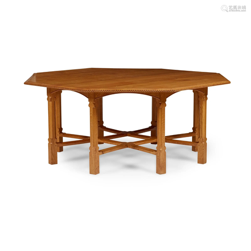 AFTER ERNEST GIMSON LARGE ARTS & CRAFTS CENTRE TABLE, CO...