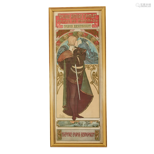 ALPHONSE MUCHA (1860-1939) 'HAMLET', POSTER, 1899