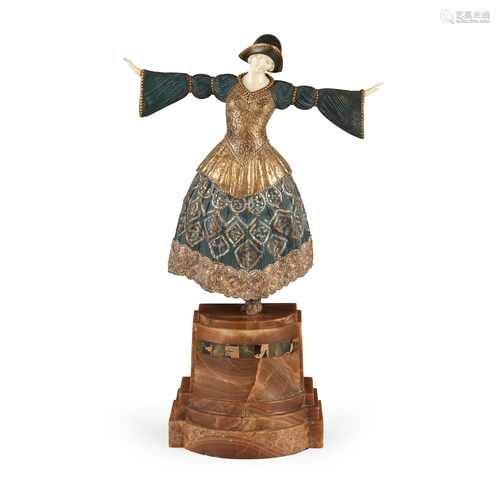 Y DEMETRE H. CHIPARUS (1886-1947) 'THE NIMBLE DANCER&#x...