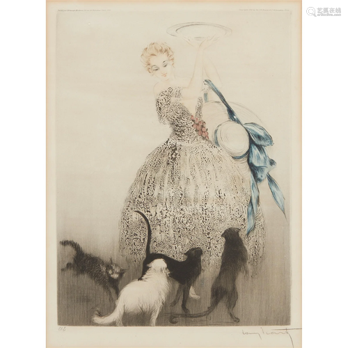 LOUIS ICART (1888-1950) GROUP OF FOUR ETCHINGS, CIRCA 1925