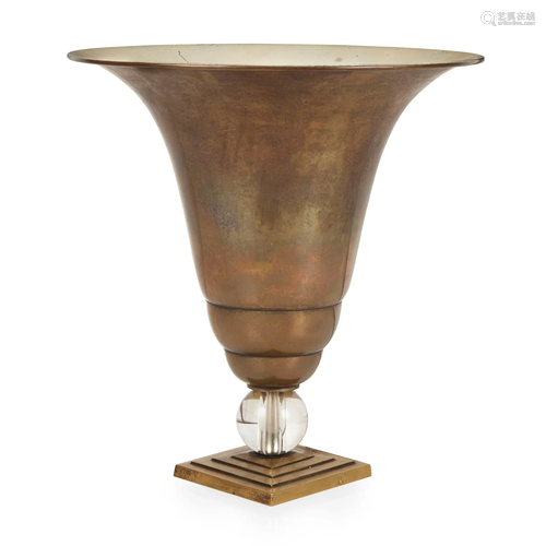 ENGLISH ART DECO UPLIGHTER, CIRCA 1935