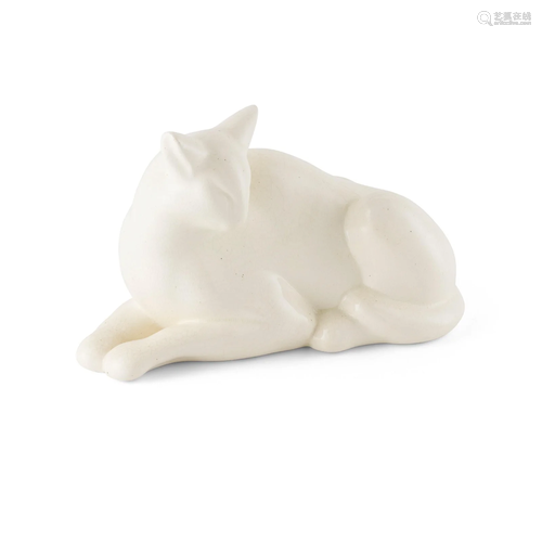 PRIMAVERA, FRANCE ART DECO CAT FIGURE, CIRCA 1930