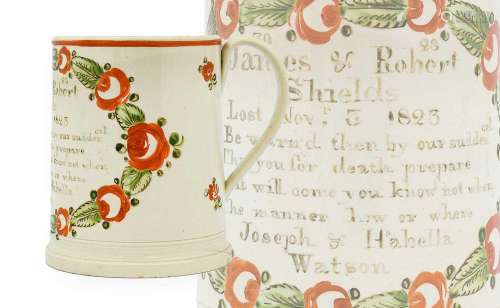 A Mining Disaster Commemorative Mug, possibly Newbottle Pott...