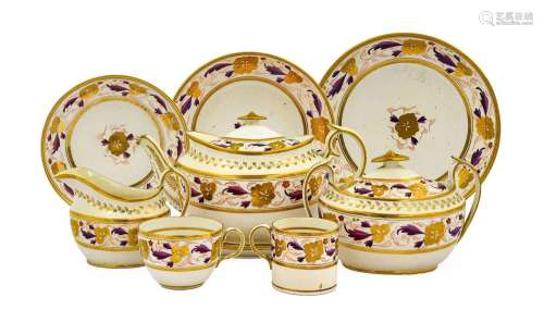 } A Spode Porcelain Tea and Coffee Service, circa 1810, pain...