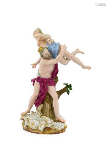 A Meissen Porcelain Group of Pluto and Persephone, late 19th...