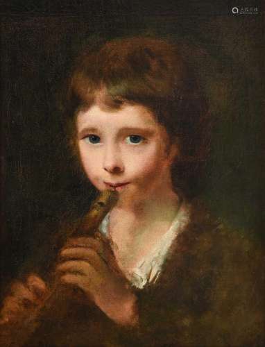 After Nathaniel Hone (1718-1784) Irish The Piping Boy Oil on...